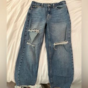 topshop jeans, size 26, medium wash